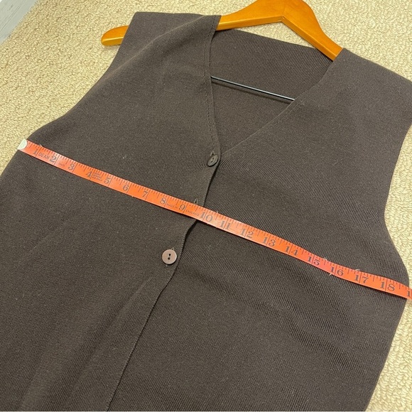 NWT Vintage Marks & Spencer Wool Vest Brown - Picture 14 of 14